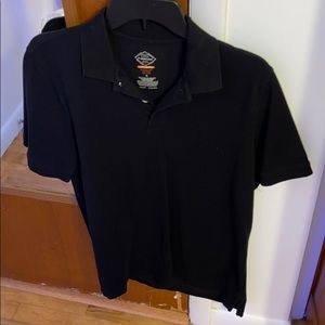 Nice Double stitched Black Polo